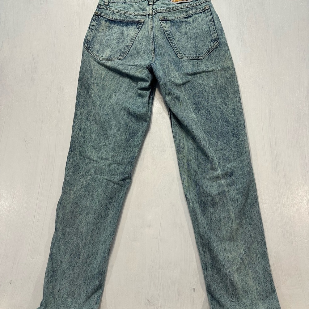 Vintage 80s 90s Code Bleu Acid Wash Jeans Women’s High Rise Straight 14 - Picture 4 of 16